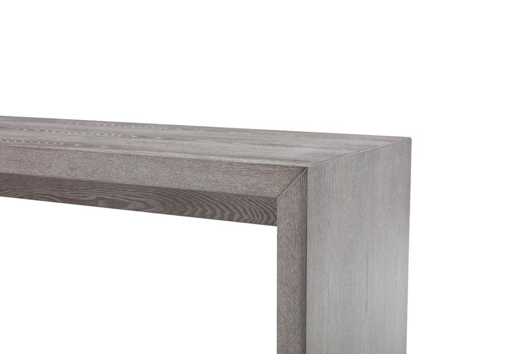 71" Rectangular Manufactured Wood Top Fixed Dining Table - Gray