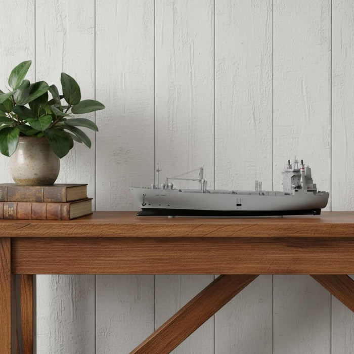 Hand Painted Model Boat (624594) - Gray