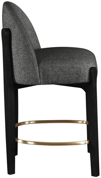 Torino - Counter Stool With Brushed Black Base