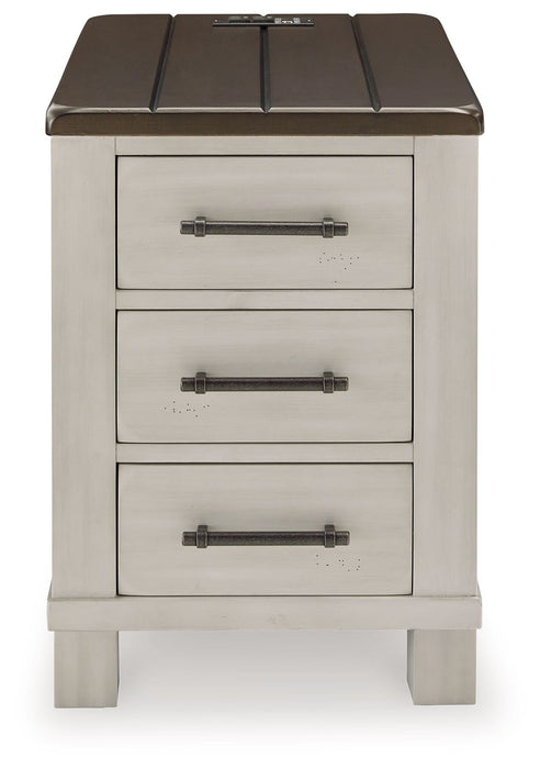 Darborn - Chair Side End Table - Gray / Brown