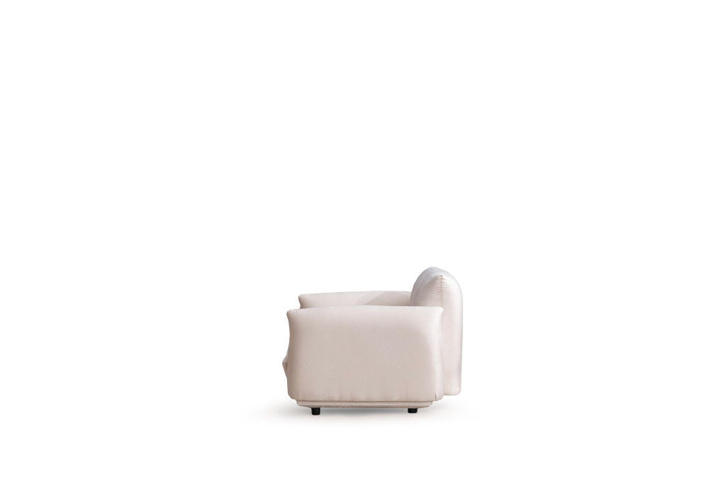 Velvet Arm Chair - White
