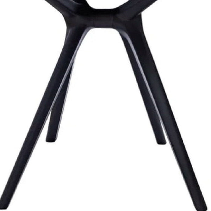 27" Heavy Duty Plastic Square End Table - Black