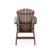 Giga Adirondack arm chair made of sturdy HDPE poly lumber, ideal for poolside, patio, or garden relaxation.
