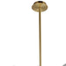 HomeRoots Sputnik four-light metal chandelier with shades in antiqued brass finish, modern industrial style lighting fixture