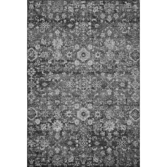 8' X 10' Oriental Washable Area Rug With UV Protection (653777) - Gray / Ivory