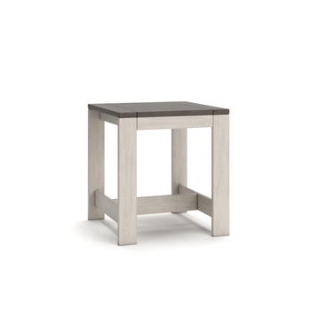 Signature Design by Ashley Vista Highlands rectangular coffee table with rustic wood finish and trestle base