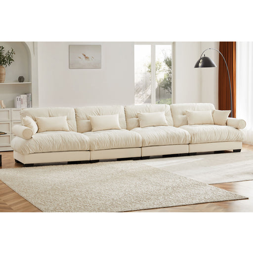 Giga Super Comfort oversized modular sectional sofa with deep seats, L-shape design, ideal for modern living rooms