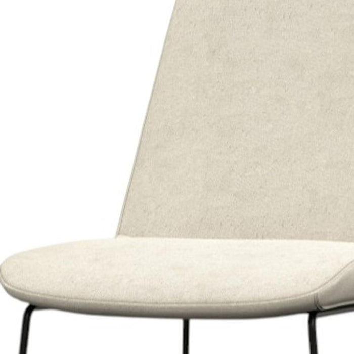 Steel Dining Parsons Chairs (Set of 2) - Natural / Black