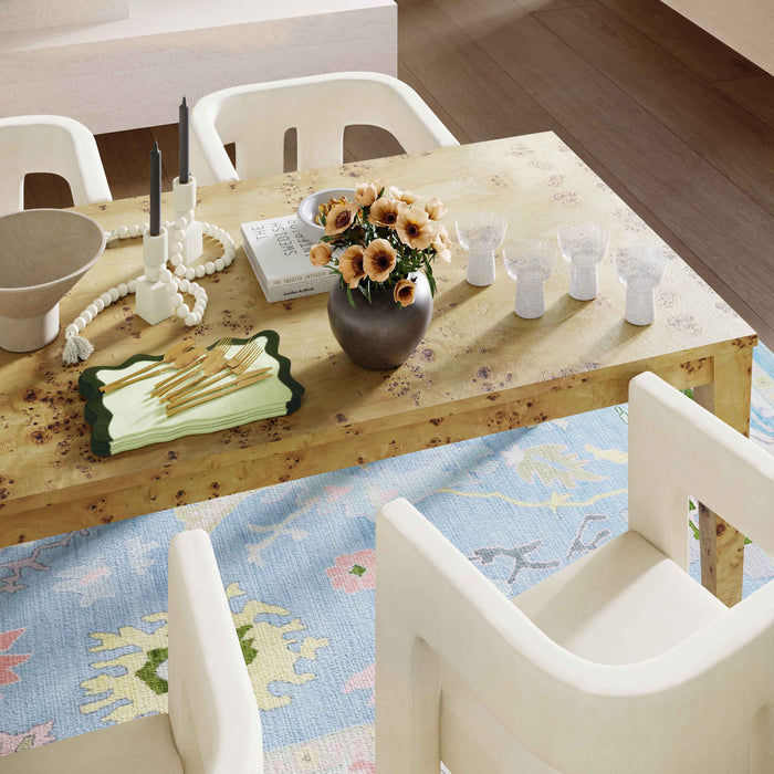 Brandyss - Rectangular Dining Table - Natural Burl