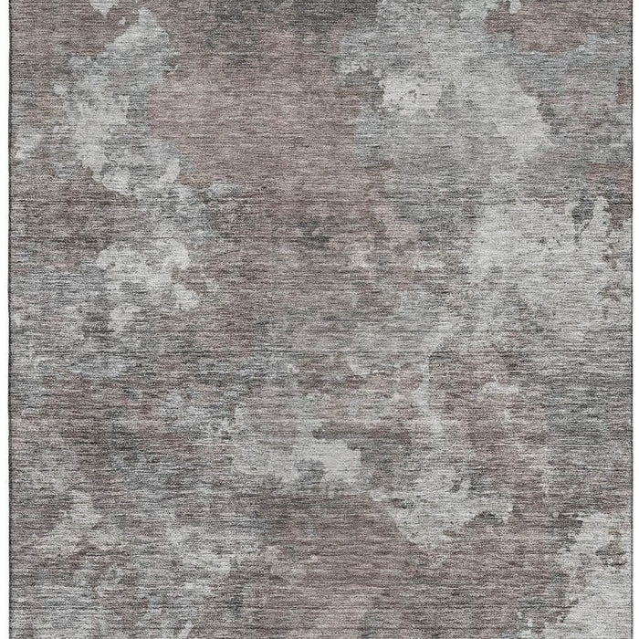 10' X 14' Abstract Washable Area Rug With UV Protection (710310) - Brown / Gray