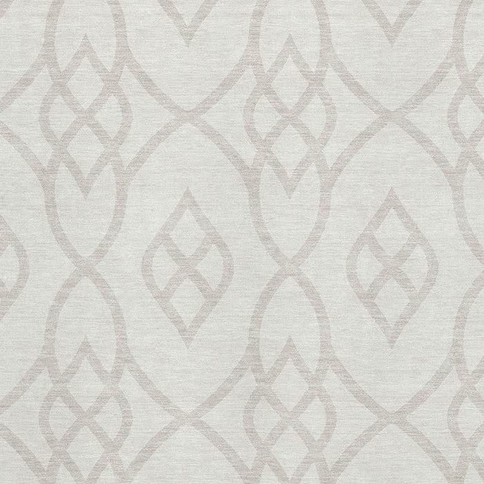 10' X 14' Trellis Washable Area Rug With UV Protection (670273) - Ivory / Beige