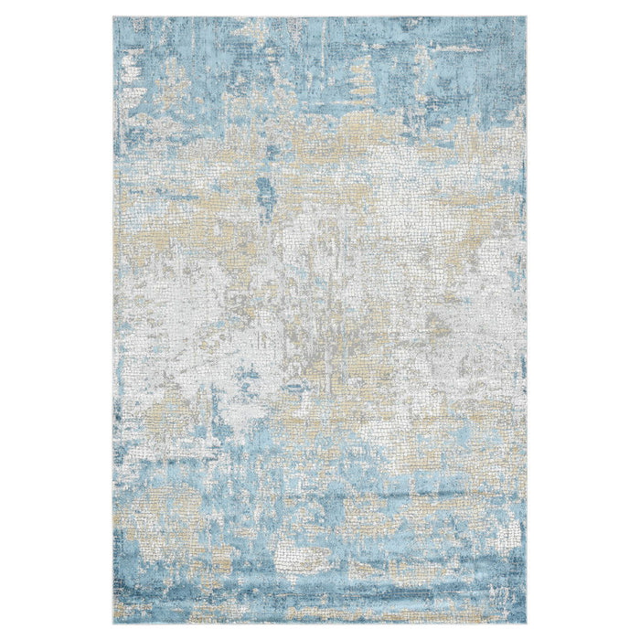 9' X 12' Abstract Area Rug - Gold