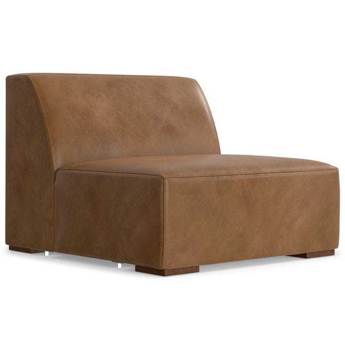 34" Leather Arm Chair - Brown
