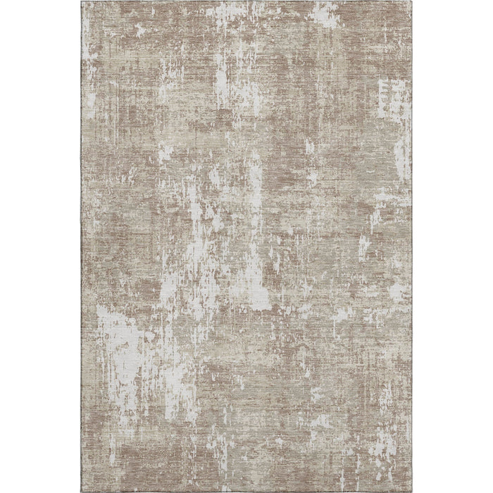 10' X 14' Abstract Washable Area Rug With UV Protection (679168) - Taupe / Beige / Ivory