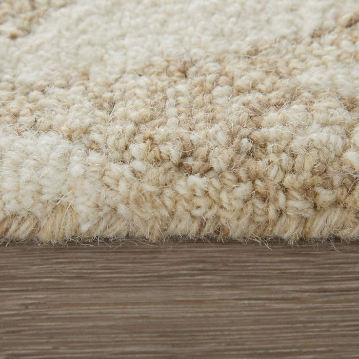 9' X 12' Wool Floral Hand Tufted Area Rug (722339) - Blue / Ivory