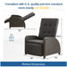 Giga adjustable outdoor lounge chair with plush cushions and extendable footrest in gray, showing the comfortable seating and adjustable features.