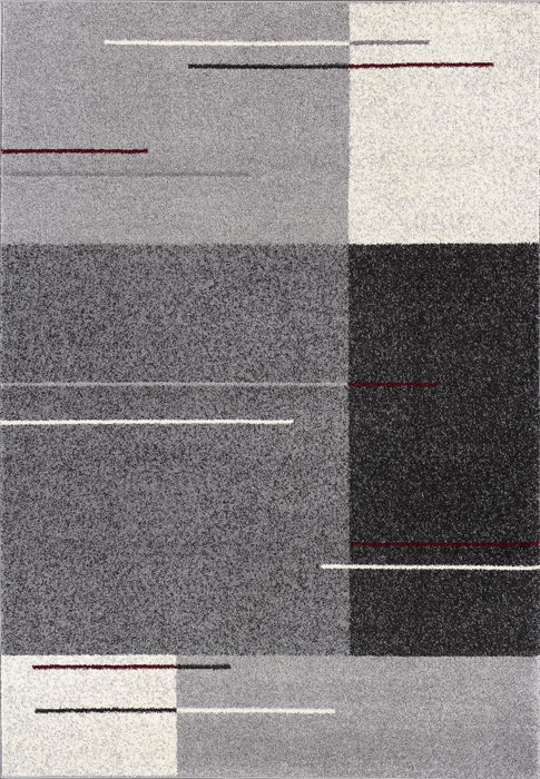 7.8' x 10.5' Modern Geometric Area Rug - Gray
