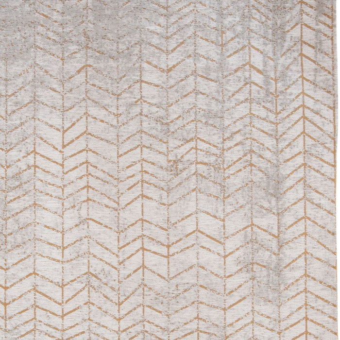 3' x 5' Chevron Non Skid Area Rug - Gray And Yellow