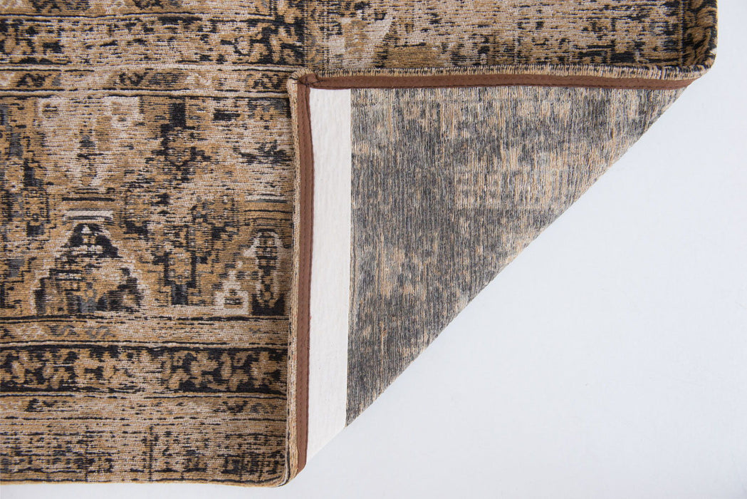 6' x 8' Oriental Non Skid Area Rug - Brown