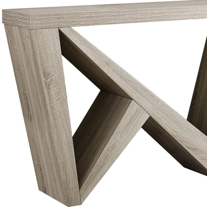 Abstract Console Table - Taupe