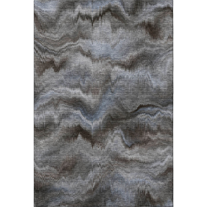 10' X 14' Abstract Washable Area Rug With UV Protection (717662) - Taupe / Gray
