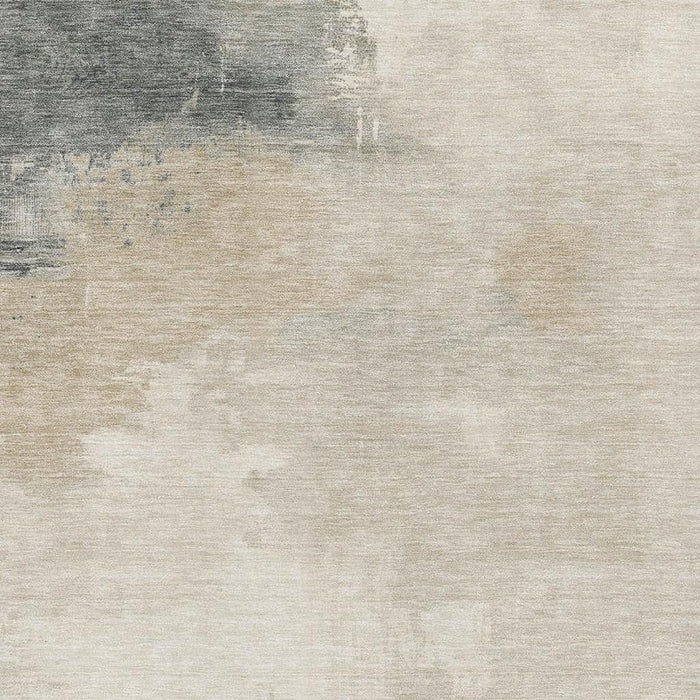 10' X 14' Abstract Washable Area Rug With UV Protection (696686) - Beige / Ivory / Gray