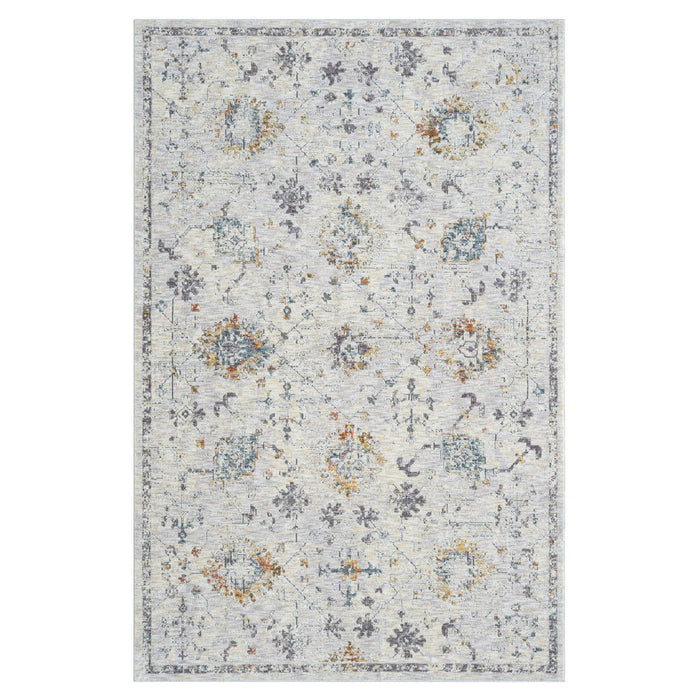 10' X 14' Floral Area Rug (738082) - Gray / Blue