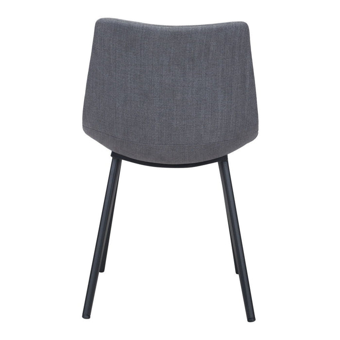 Fabric Dining Side Chairs (Set of 2) - Gray