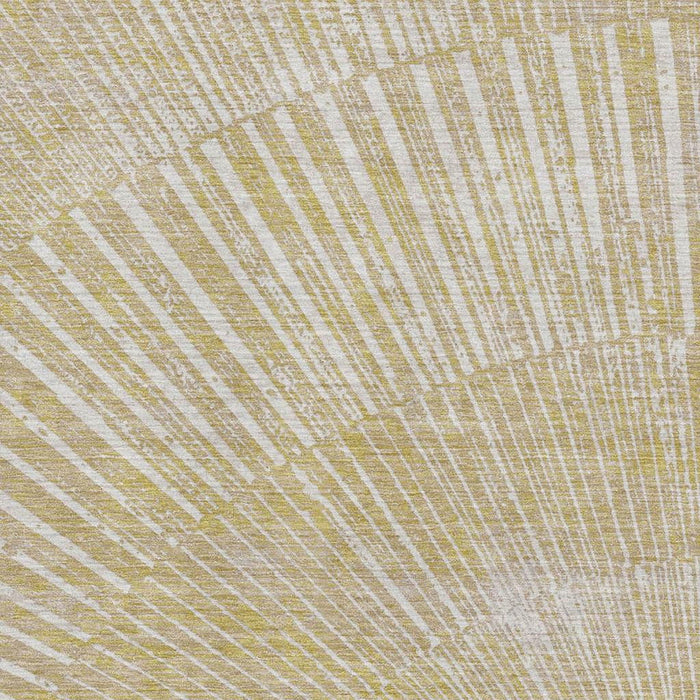 8' X 10' Geometric Washable Area Rug With UV Protection (648362) - Wheat / Beige