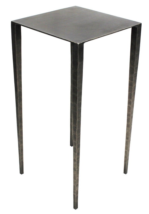Iron Square End Table - Nickel