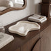 Marble tray from Meridian Furniture's Alvar collection, featuring a sleek, genuine marble surface and modern tray design.