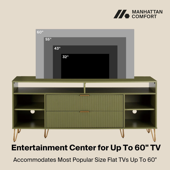 Manhattan Dumbo - Fluted TV Stand