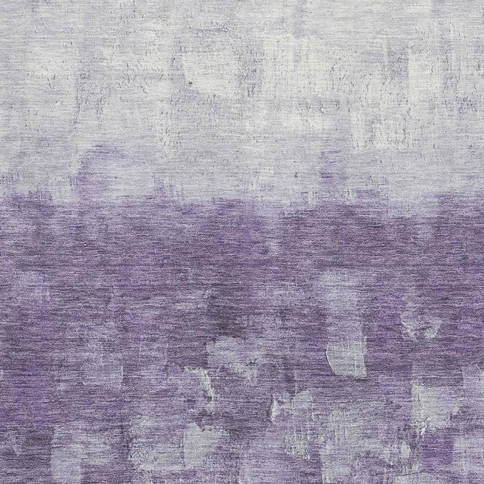 10' X 14' Abstract Washable Area Rug With UV Protection (718478) - Purple / Ivory
