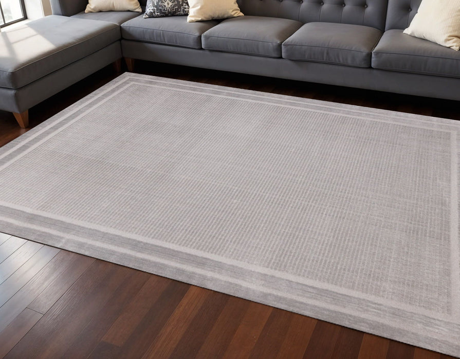 8' X 11' Geometric Area Rug (660083) - Gray