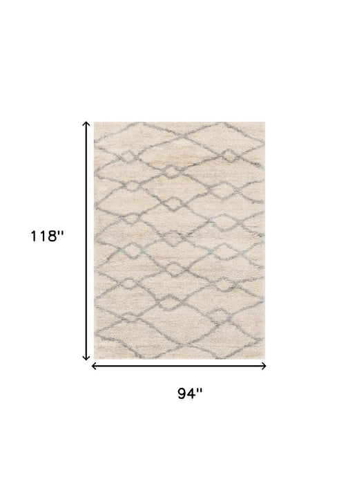 7' x 9' Area Rug - Gray And Ivory