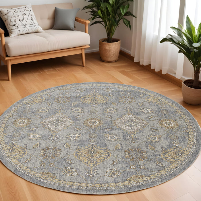 108" x 108" Wool Rug - Sage Green