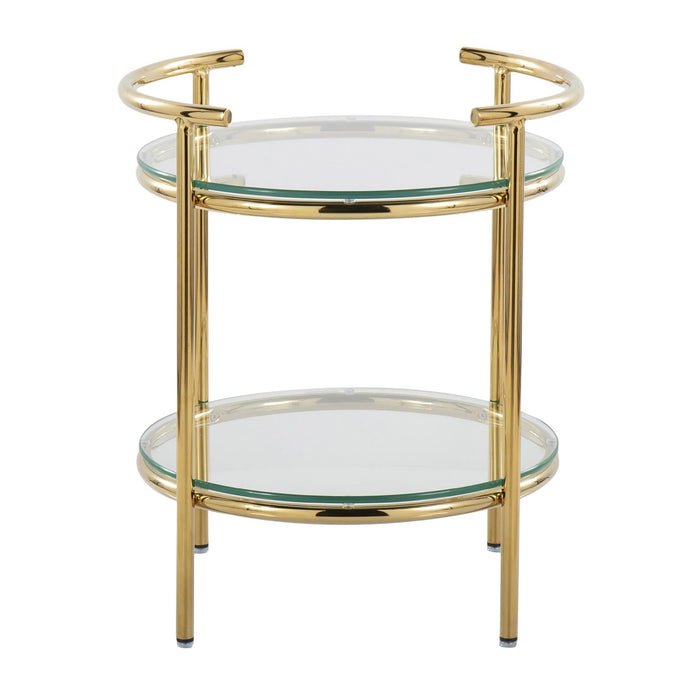Rhonda - Side Table - Gold