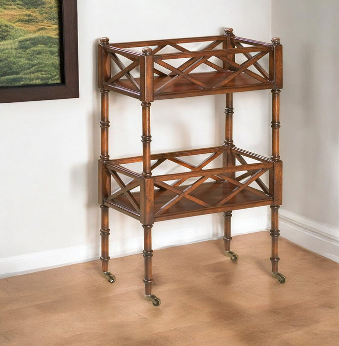 Plantation Cherry Mobile Server - Dark Brown