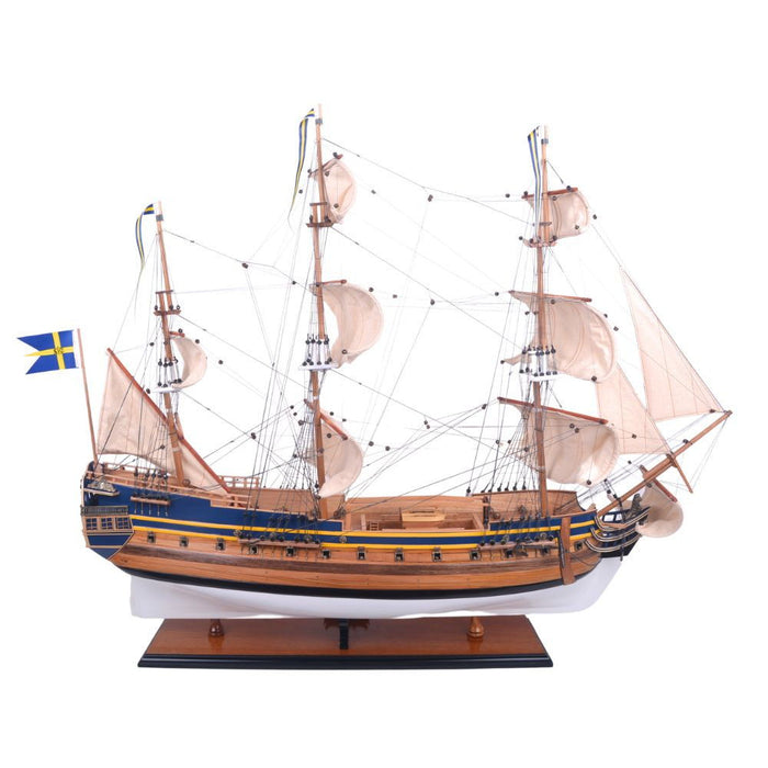 Hand Painted Model Boat (624639) - Light Brown / Beige