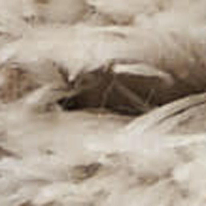 8' X 10' Abstract Shag Area Rug - Beige