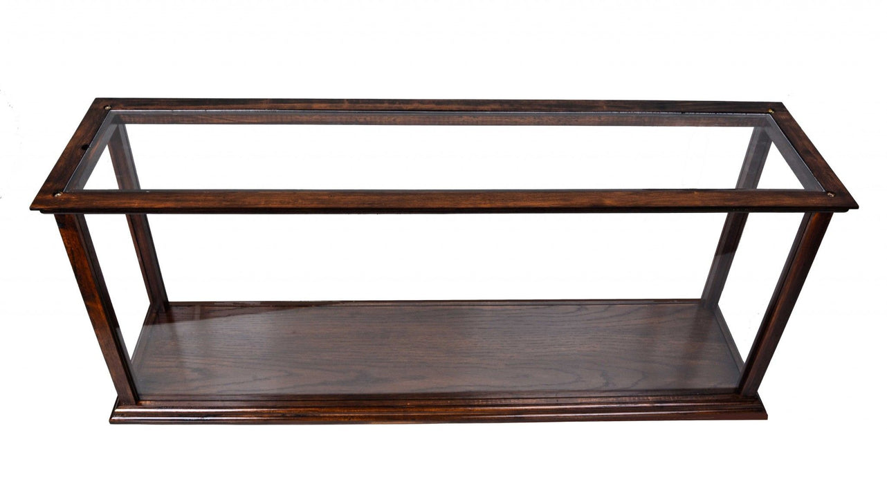 10" Glass Standard Display Stand - Dark Brown