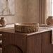 Genuine marble Caesar bowl by Meridian Furniture, showcasing smooth white marble with gray veining, ideal for serving or decorative use