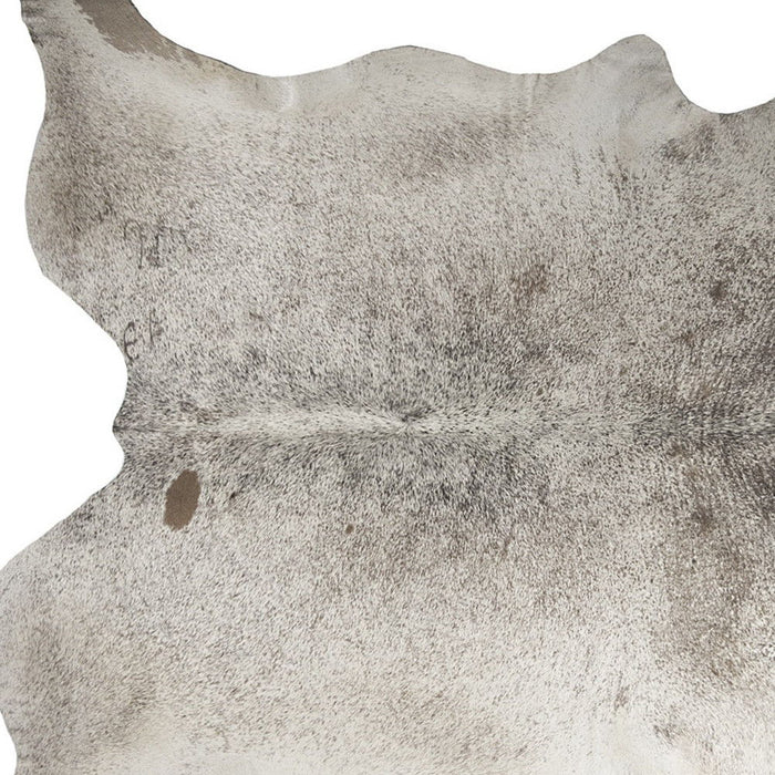 5' x 7' Cowhide Hand Knotted Area Rug - Taupe And Ivory