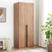Manhattan Comfort Manhattan Lee wardrobe closet with hanging rod and shoe shelves for organized storage.