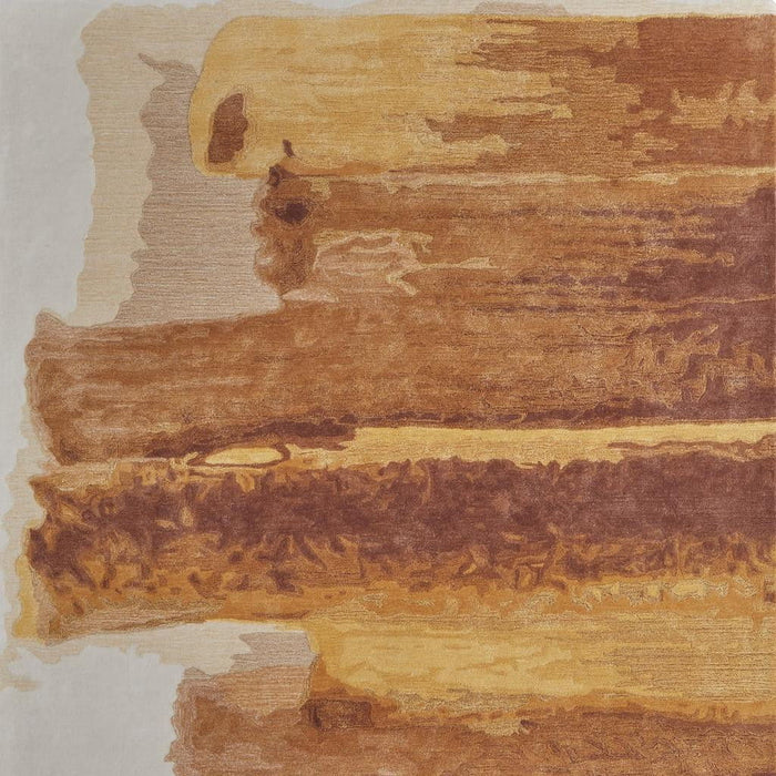 4' X 6' Abstract Hand Tufted Area Rug (566519) - Ivory / Red / Orange