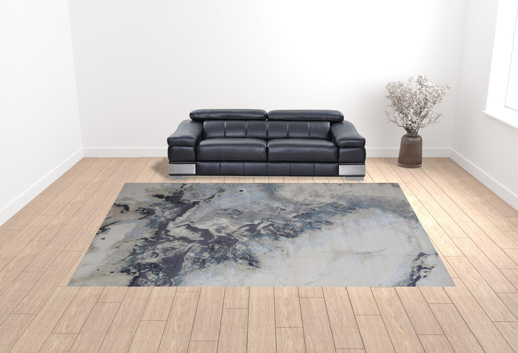 12' x 15' Abstract Area Rug - Blue