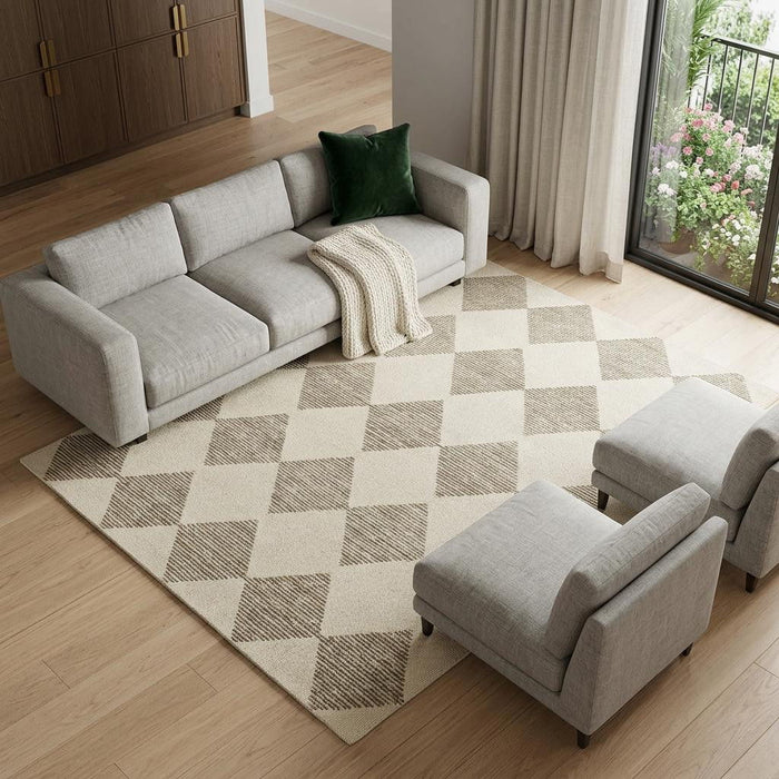 8' X 11' Geometric Area Rug (723675) - Beige / Brown