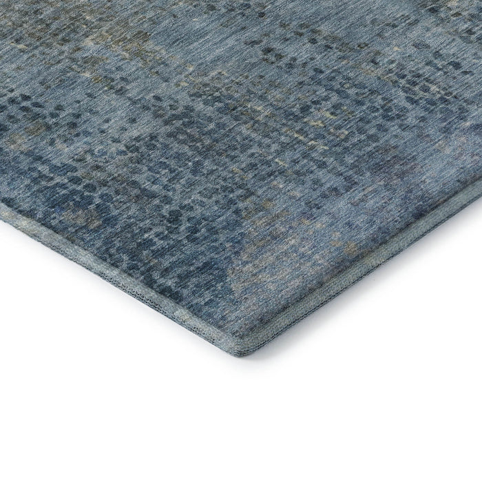 10' X 14' Abstract Washable Area Rug With UV Protection (717356) - Blue / Gray