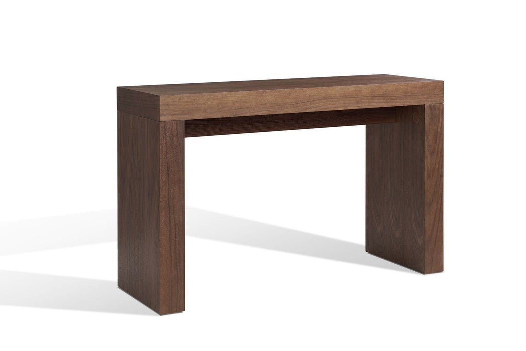 47" Wood Block Console Table - Brown