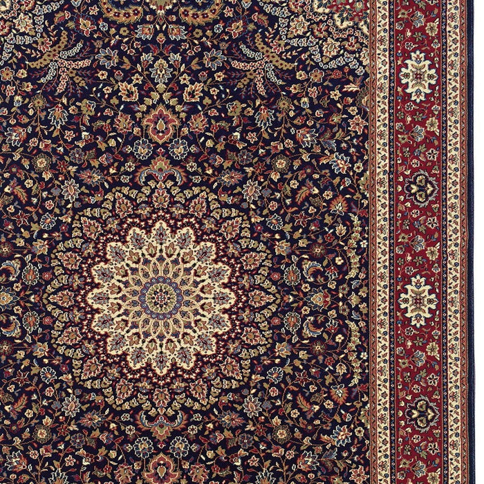 8' X 11' Oriental Area Rug - Blue / Red